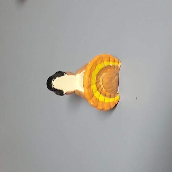 Hand painted turkey candle sticks and white candles - Picture 4 of 10